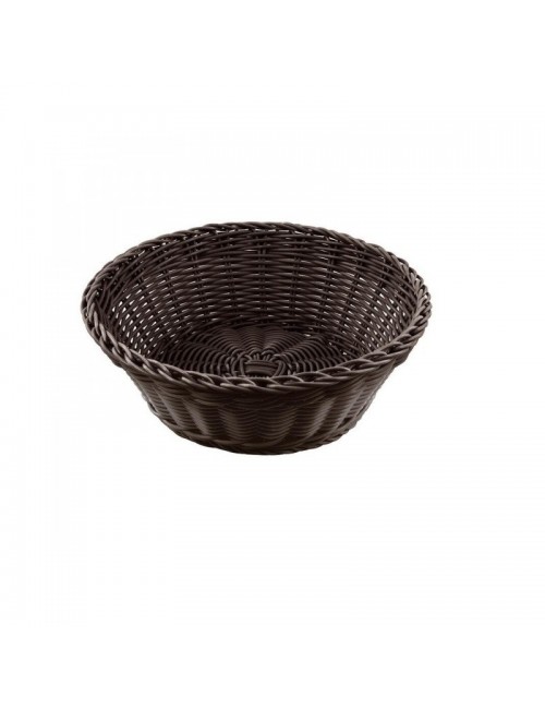 CESTINO PANE TONDO IN RATTAN SINTETICO DIAMETRO 20 CM H 8 CM ILSA