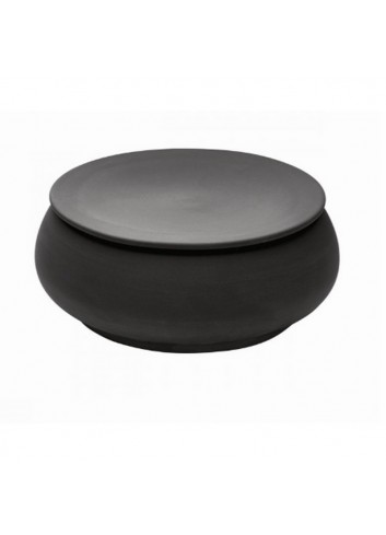 FERO Cocotte con coperchio nero H 6,6 cm - Ø 14 cm